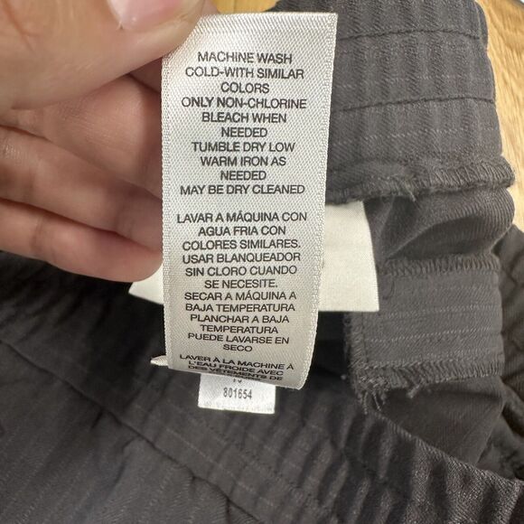 Chico's Women’s Size 0 Small Pull On Pants‎ Elastic Waist Casual Stripes Pockets - Picture 11 of 11